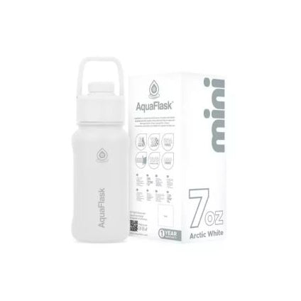 Aqua Flask Mini Bottle Arctic White 7oz