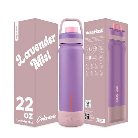 Aqua Flask Lavender Mist 22oz Colorwave Collection