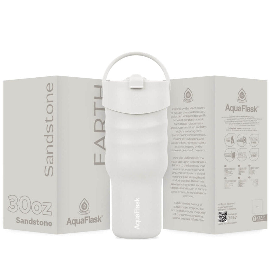 Aqua Flask Tumbler Sandstone 30 oz Earth Collection