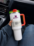 Stanley Quencher H2.0 40oz - 1.18 Ltumbler Handle Straw Lid ( White Neon )