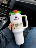 Stanley Quencher H2.0 40oz - 1.18 Ltumbler Handle Straw Lid ( White Neon )