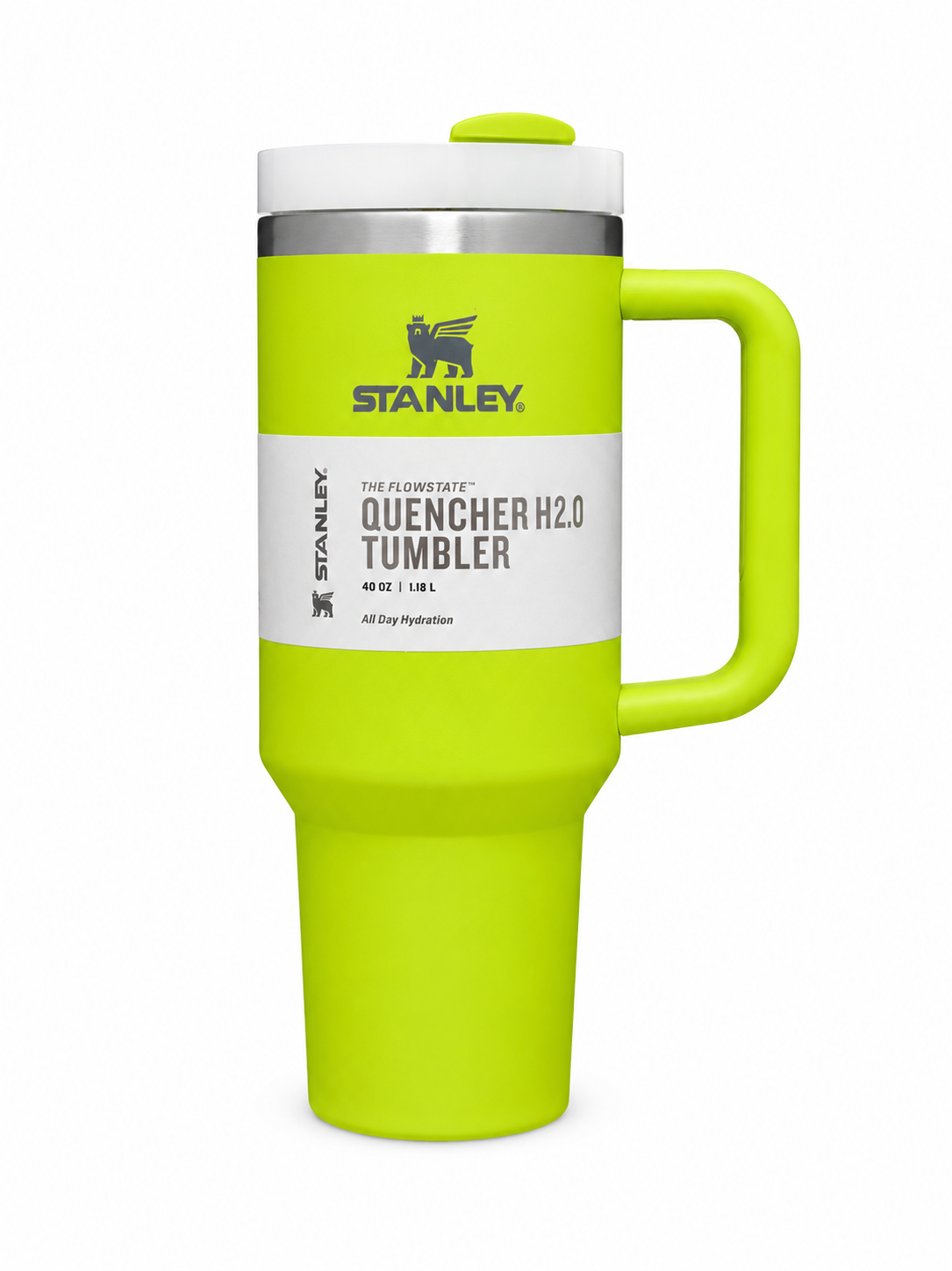 Stanley Quencher H2.0 40oz - 1.18 Ltumbler Handle Straw Lid ( Green )