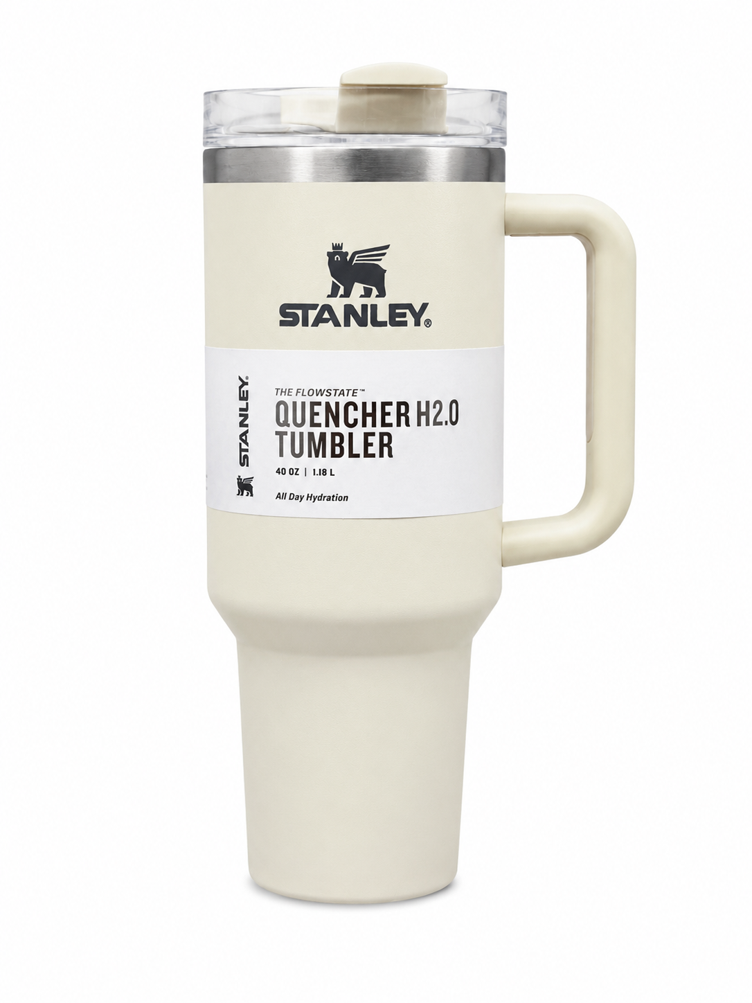 Stanley Quencher H2.0 40oz - 1.18 Ltumbler Handle Straw Lid ( Offwhite )