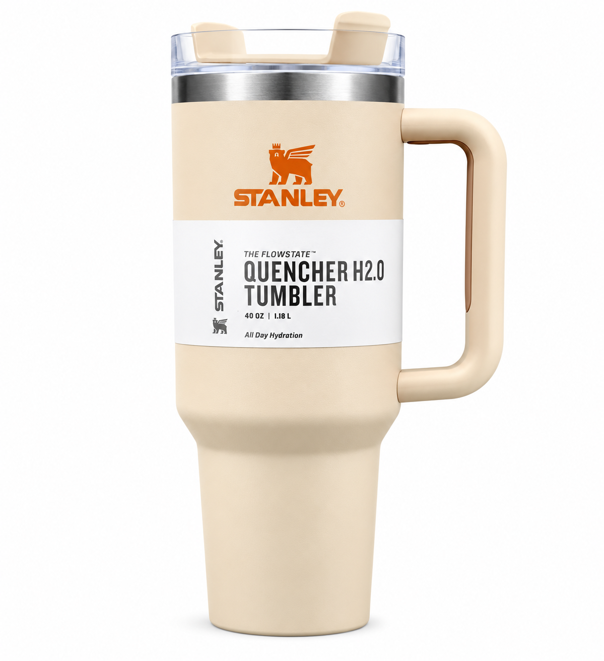 Stanley Quencher H2.0 40oz - 1.18 Ltumbler Handle Straw Lid ( Creamy )