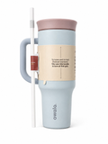 Owala 40oz Big Handle Tumbler With Straw And 2-in-1 Lid, Pastel dream