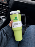 Premium Stanley Quencher H2.0 40oz - 1.18 Ltumbler Handle Straw Lid (olive) from Purply.