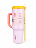 Owala 40oz Big Handle Tumbler With Straw And 2-in-1 Lid, soft pink