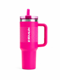 Stanley Quencher Flip Straw Tumbler | 40 Oz hot pink