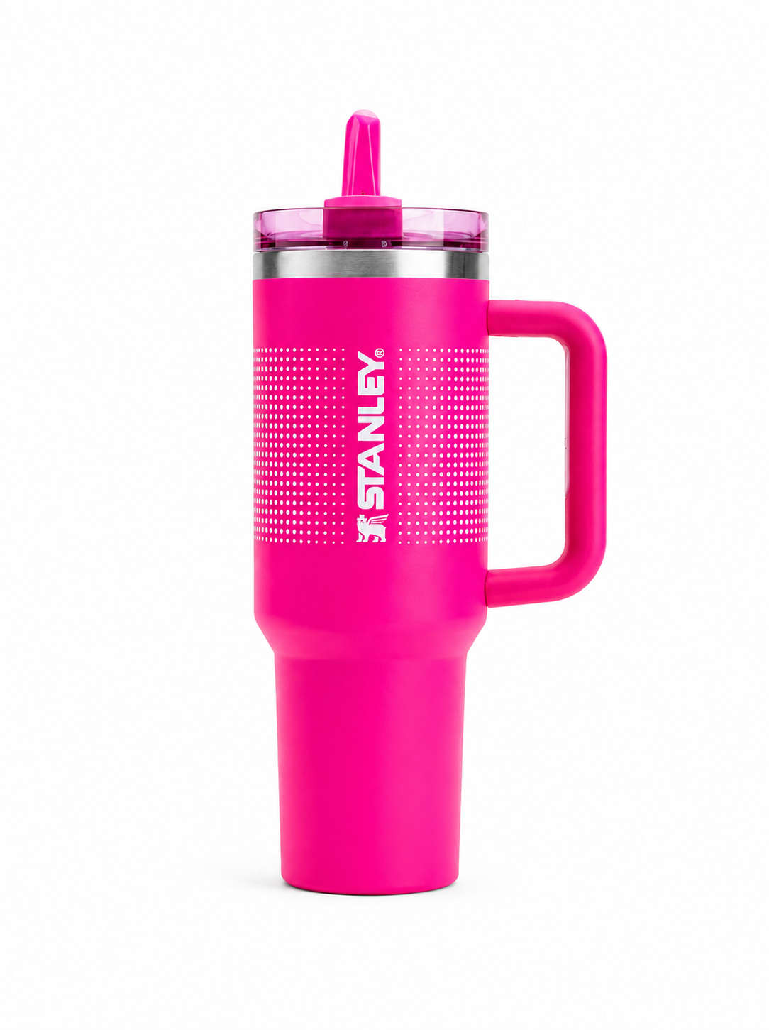 Stanley Quencher Flip Straw Tumbler | 40 Oz hot pink