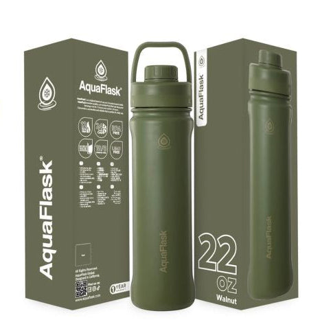 Aqua Flask Walnet 22oz
